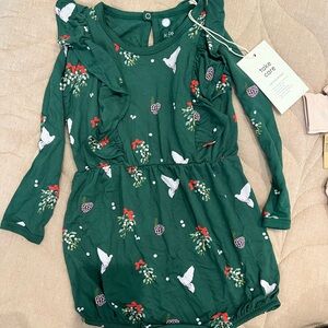 Kyte Baby Mistletoe Bubble Romper